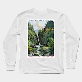 Vic-sur-Cère France Vintage Travel Poster 1910 Long Sleeve T-Shirt